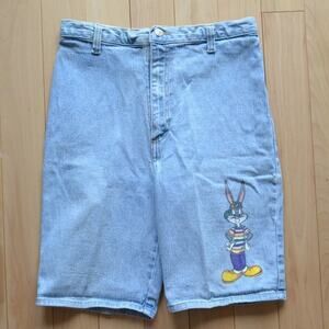 Vintage Jerry Leigh Bugs Bunny Jean Denim Shorts Disney